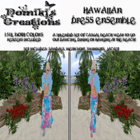 Hawaiian Dress Ensemble Sets Ad