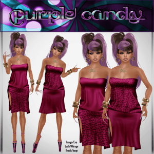 ginna __Purple Candy__ Hunt Prize (2 mesh dress)