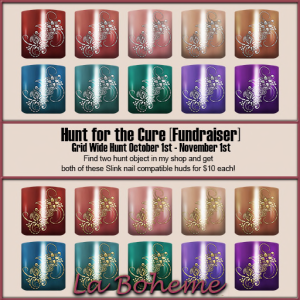 La Boheme Hunt for the Cure Prizes